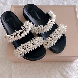 Alexandre Birman sandals with pearls
